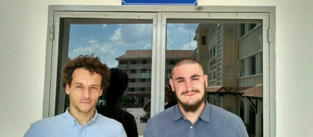 Arrival of the two interns from University of Nantes (France)