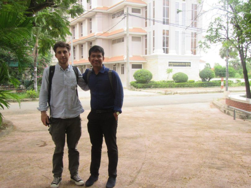 Here is our research officer, Marco from SDU, Denmark and Touch from RUA, Cambodia