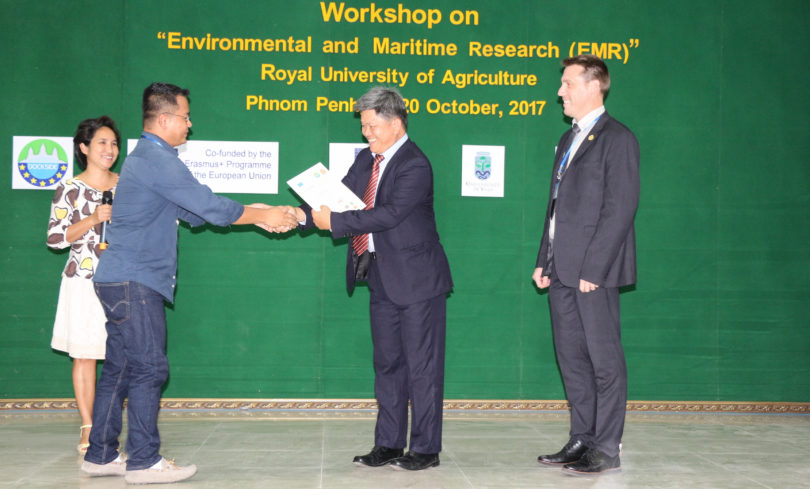 Three-Minutes thesis Contest Award Ceremony with His Excellency, Prof. Dr. NGO Bunthan, Rector of Royal University of Agriculture